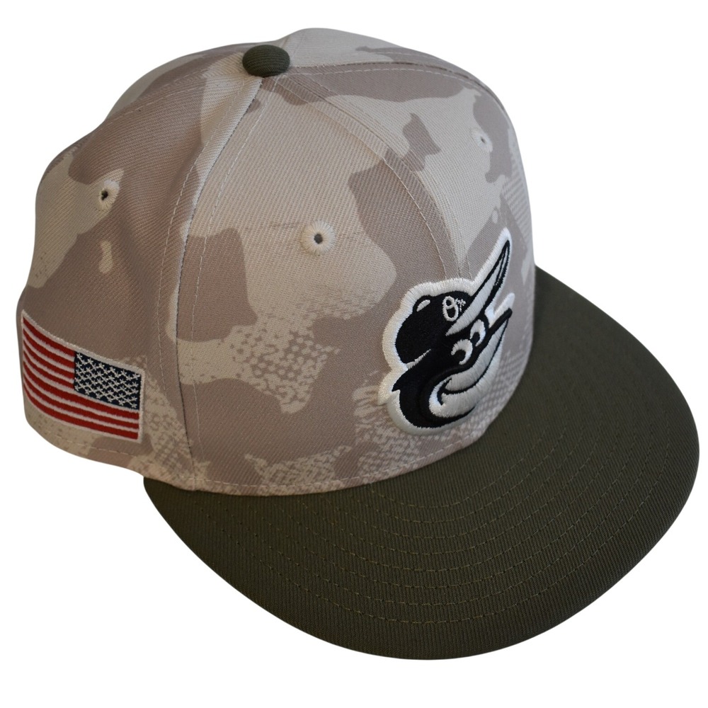 Men's New Era Camo Size 6-3/4 Baltimore Orioles 2025 Armed Forces Day 59Fifty